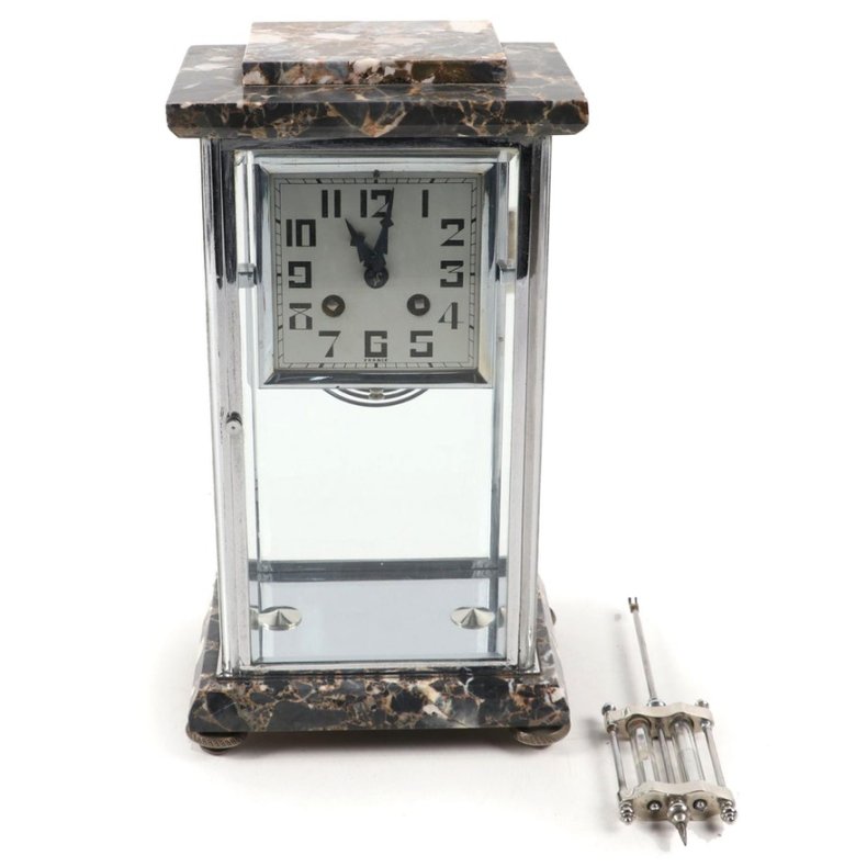 art deco clock ebth