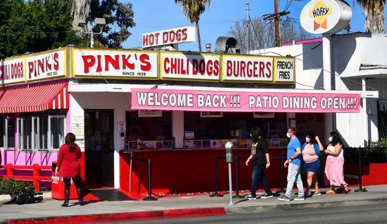 Pink's Hot Dogs California economy