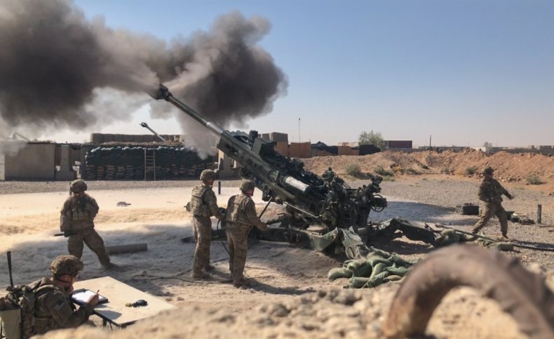 iraq, artillery, fire, war, isis
