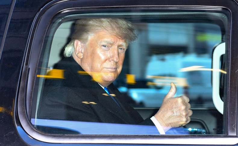 Former President Donald Trump in New York