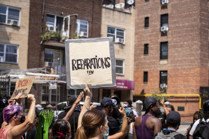 Reparations protest