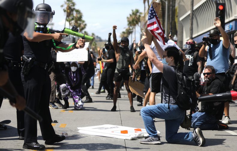 Los Angeles Police LAPD Floyd protest report