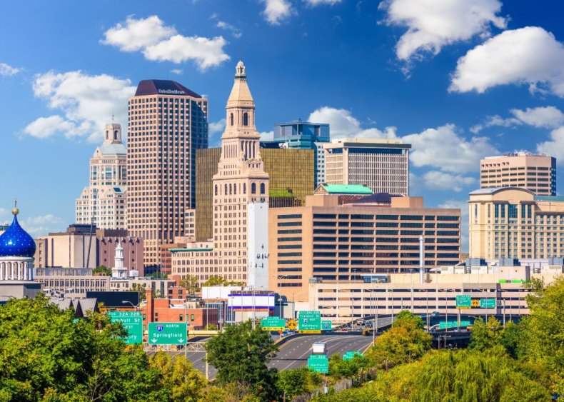 #46. Hartford-West Hartford-East Hartford, Connecticut (tie)