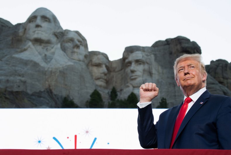 Mount Rushmore fireworks ban 4th July Trump