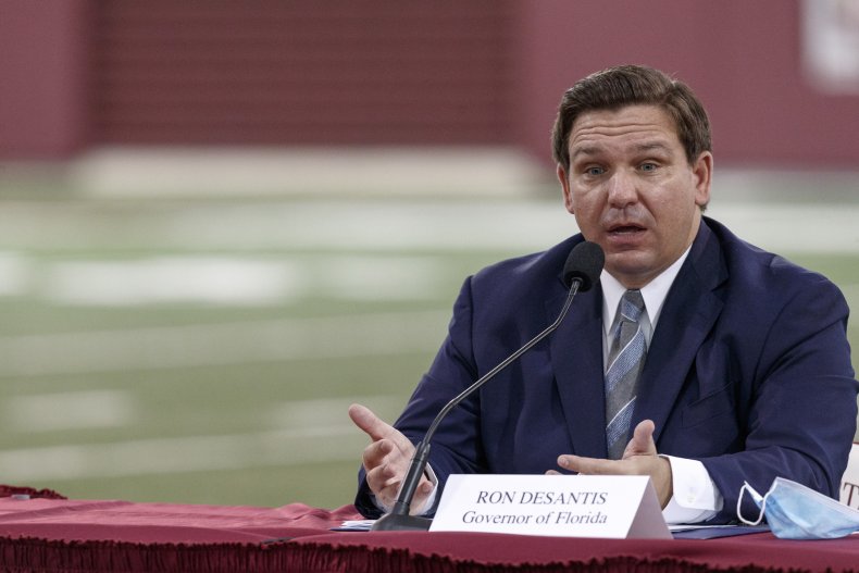 Ron DeSantis COVID-19 Joe Biden Lockdown