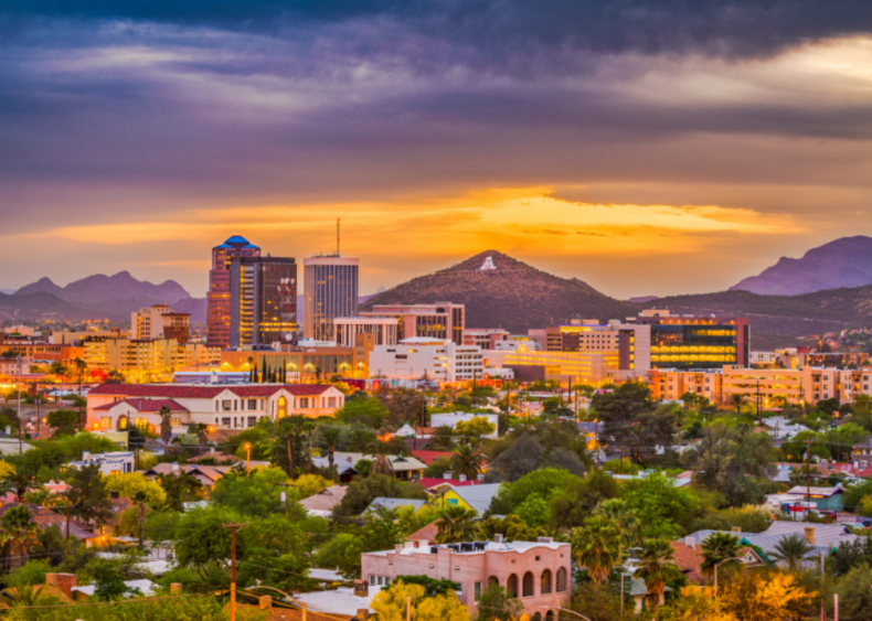 #8. Tucson, Arizona (tie)