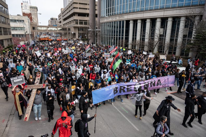 Breonna Taylor anniversary protest