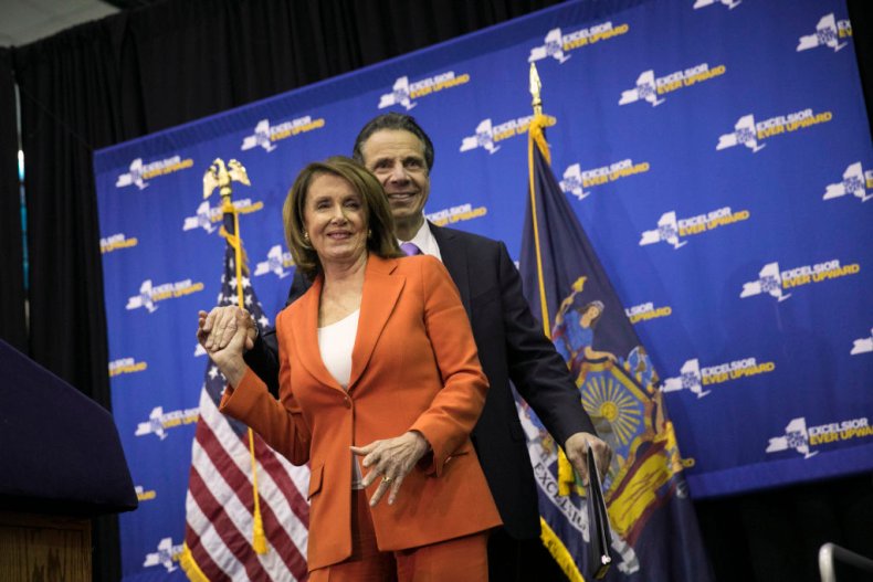 Nancy Pelosi and Andrew Cuomo