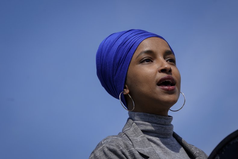 Ilhan Omar speaks at press conference