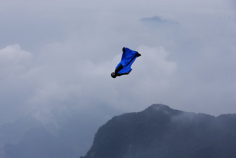 Wingsuit flyer 