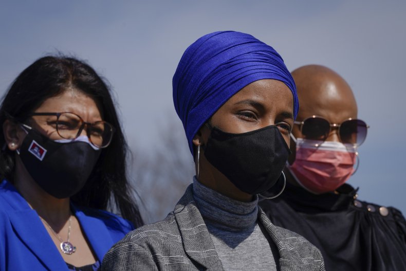 Reps. Tlaib, Omar, Pressley attend news conference