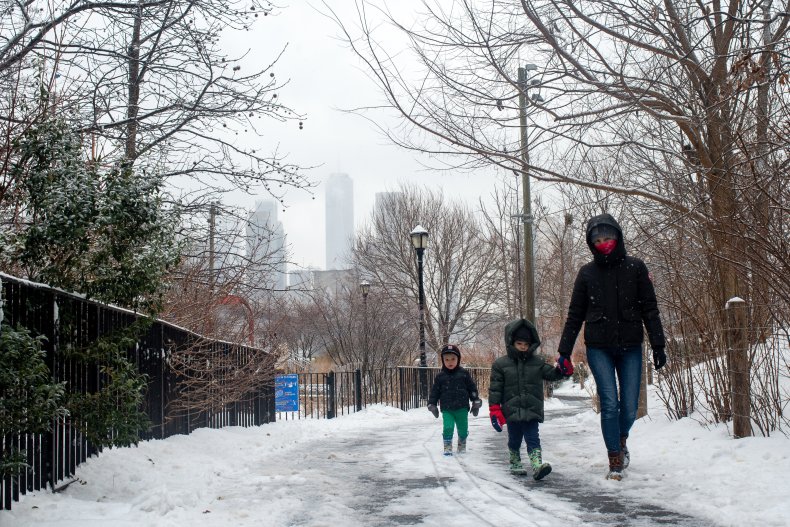 kids walking NYC