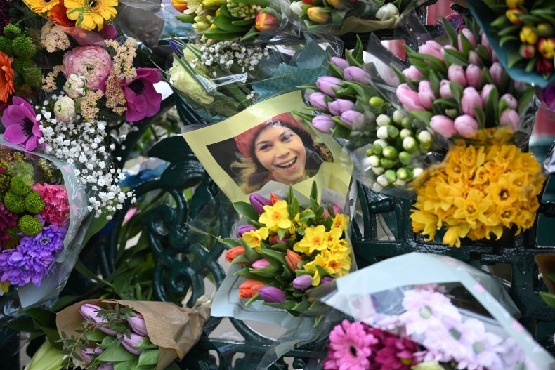 Sarah Everard's photo seen at London vigil