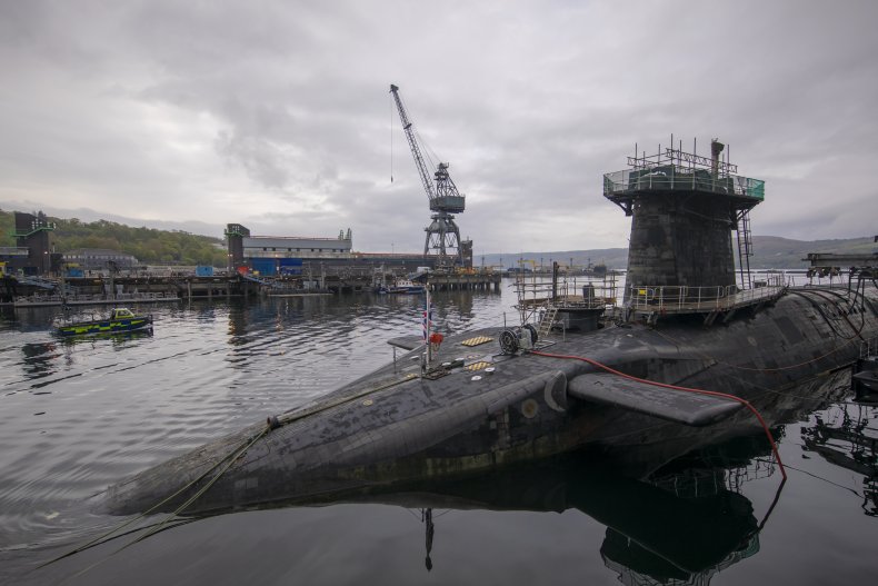 UK HMS Vigilant Trident nuclear missile submarine