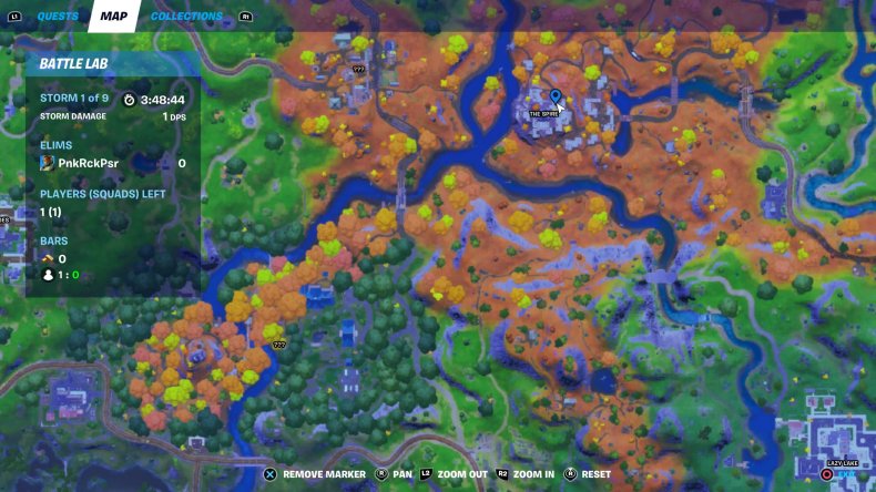 fortnite golden artifact location 1 map