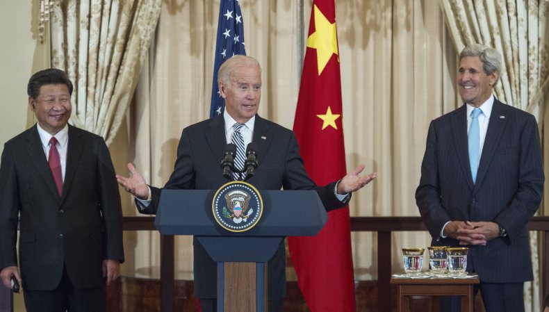 Xi Jinping, Joe Biden and John Kerry