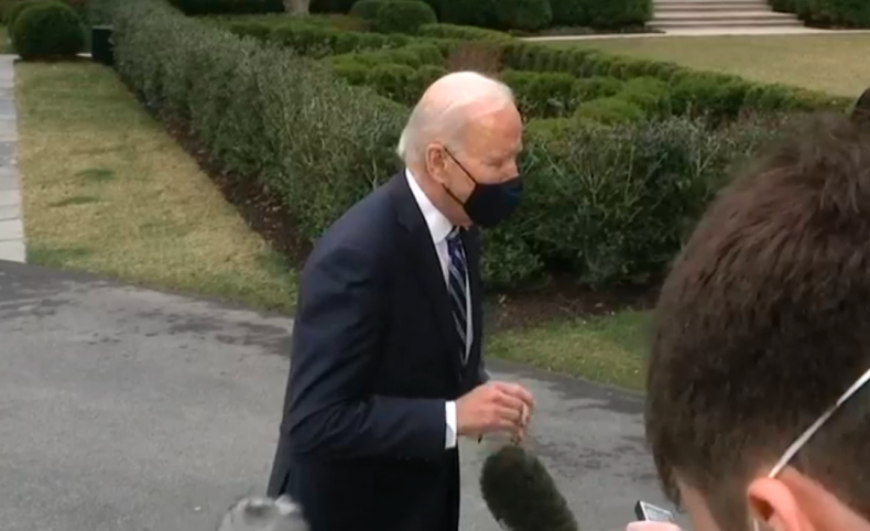 Joe Biden hands green screen