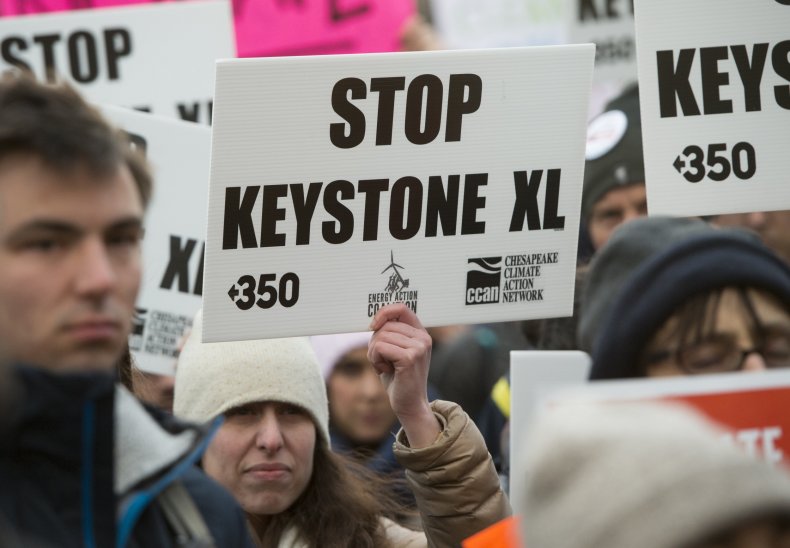 Keystone XL pipeline protesters