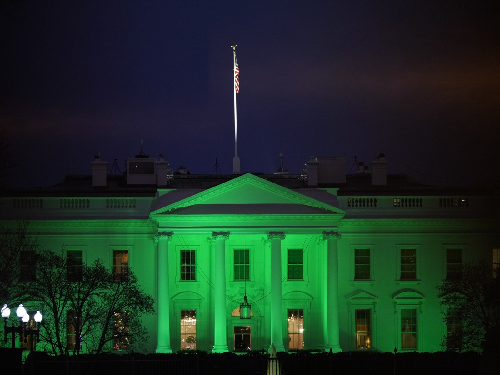 QAnon Followers Say White House's St. Patrick's Day Lighting Was 'Go'  Message
