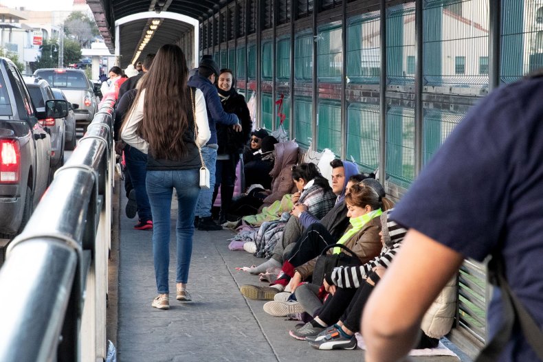 Migrants in Laredo, Texas