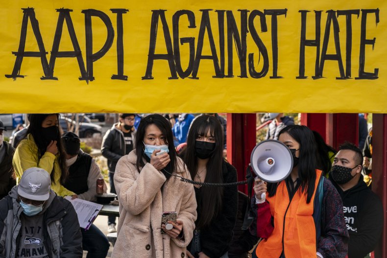 asian, americans, pacific, islanders, rally, hate