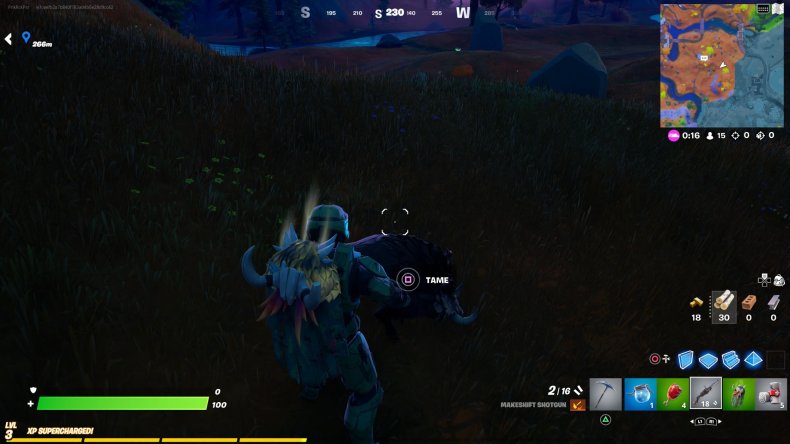 fortnite tame boar gameplay