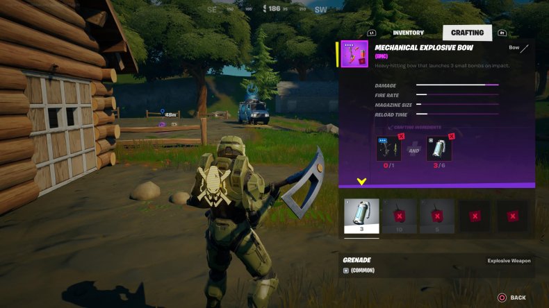 fortnite craft mechanical bow explosive