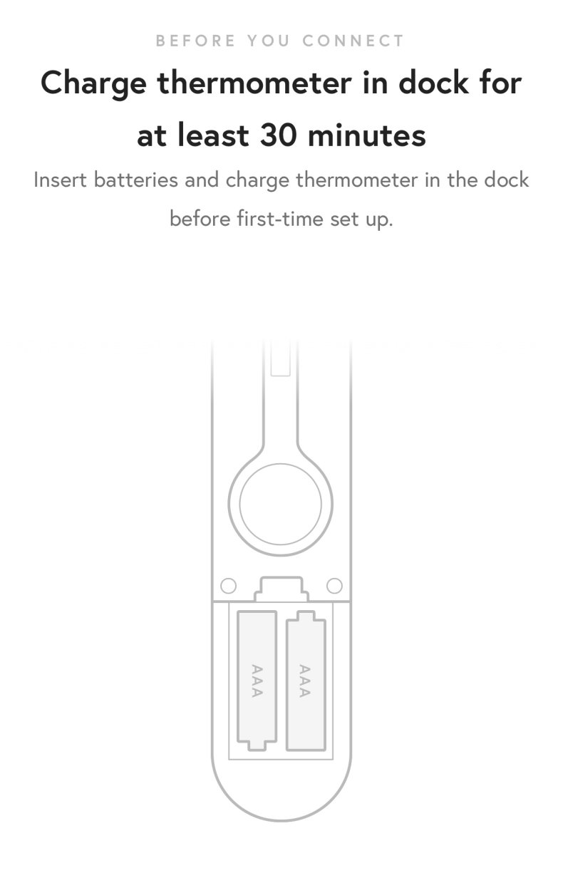 Yummly Smart Thermometer set up