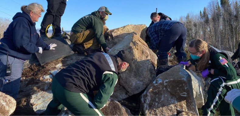 Hiker trapped
