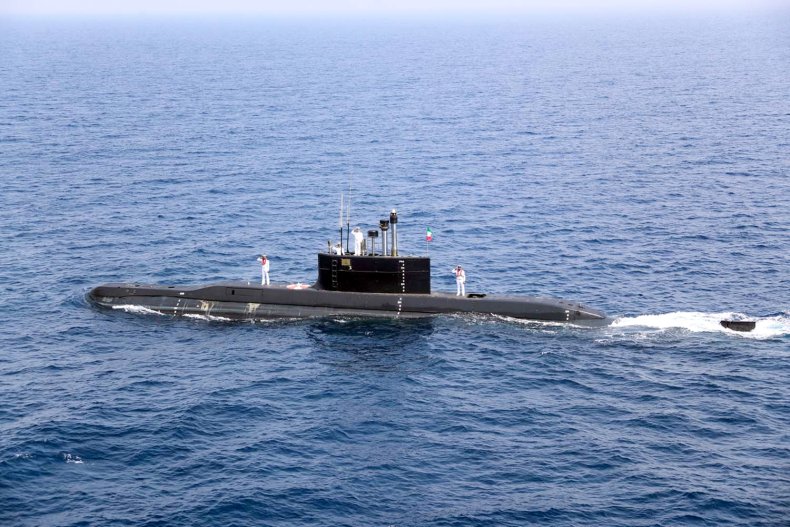 Iranian submarine pictured in Persian Gulf 2020
