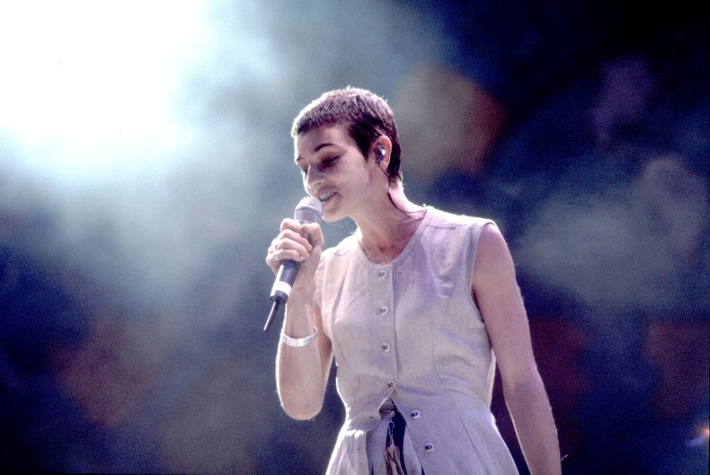 Sinead O'Connor performs onstage