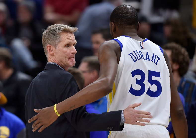 Steve Kerr and Kevin Durant
