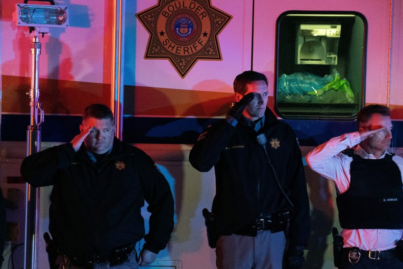 Officers salute fallen officer Eric Talley