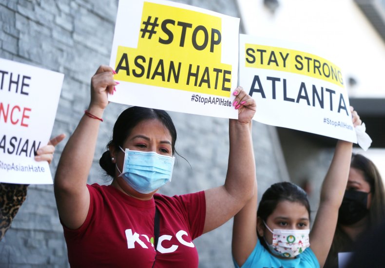 anti-Asian hate crime protest