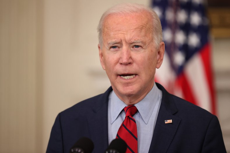 Joe Biden gives remarks in White House