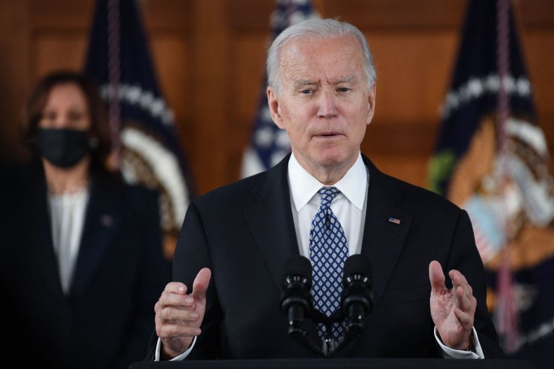 Biden Speaks During a Listening Session