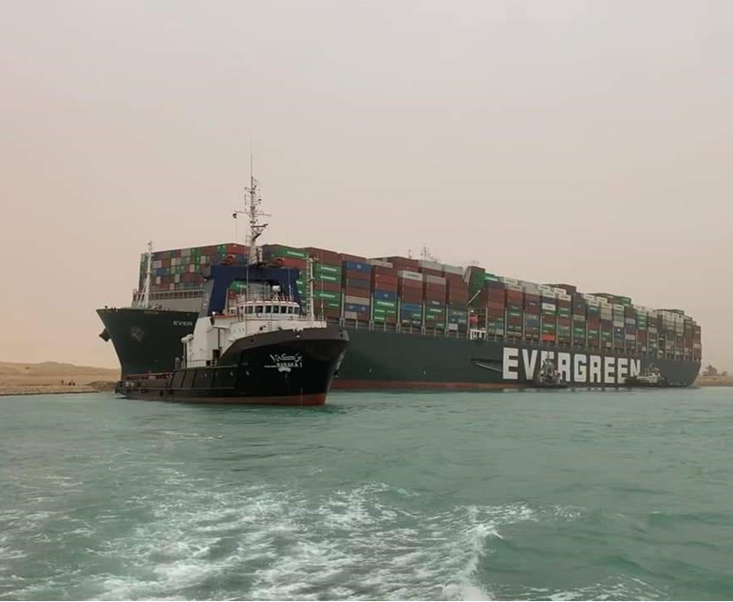 Suez Canal Update as Map Shows How Stuck Container Ship ...