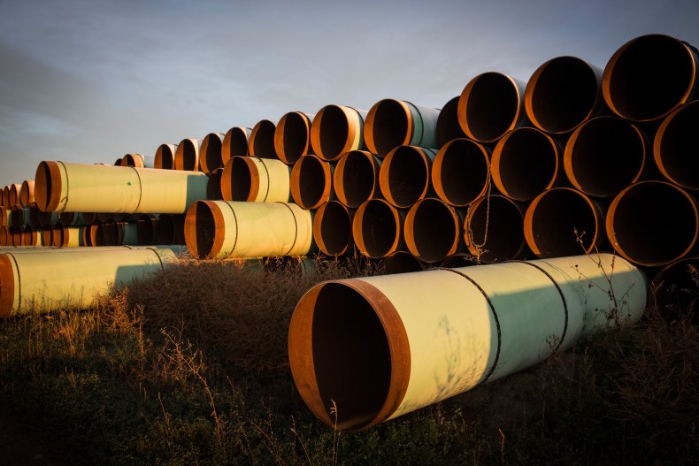 Keystone XL pipeline pipes