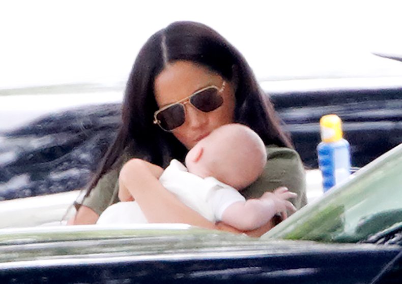 Meghan Markle and Archie Mountbatten-Winsor at Polo