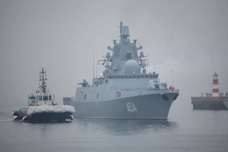 Russian Admiral Gorshkov frigate arrives in China