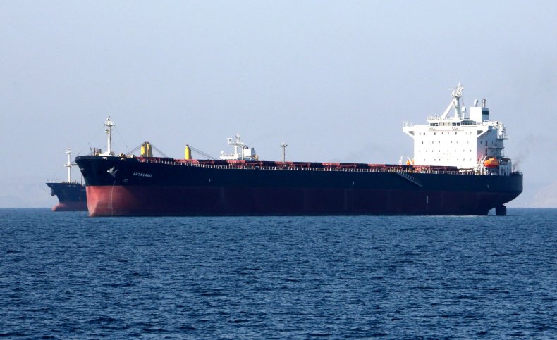 Iran oil tanker off Bandar Abbas 2019