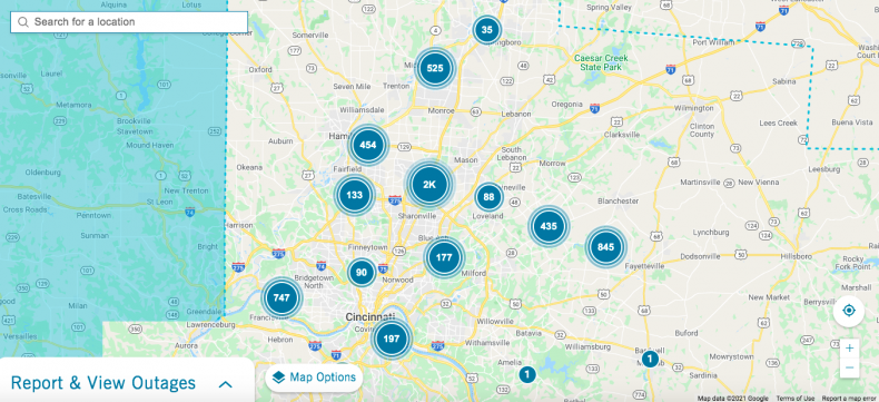 Duke Energy Power Outage Ohio