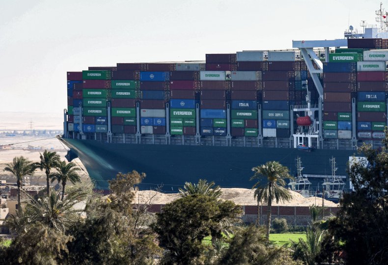 Ever Given stuck in the Suez Canal