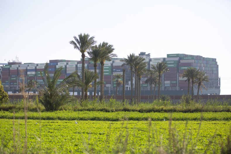 Ever Given containership Suez Canal March 2021