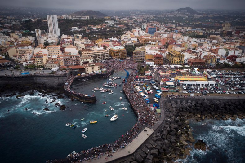 Aerial view of Canary Island of Tenerife