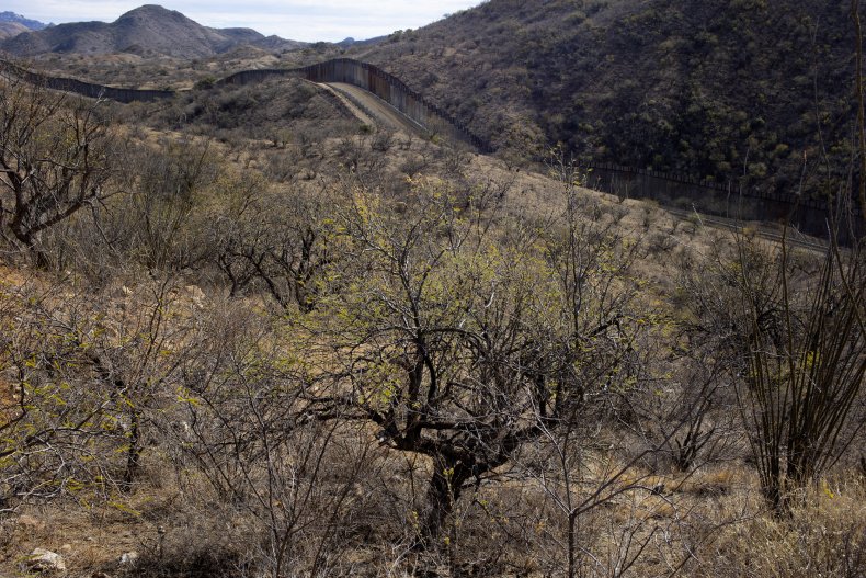 U.S.-Mexico border wall in Arizona