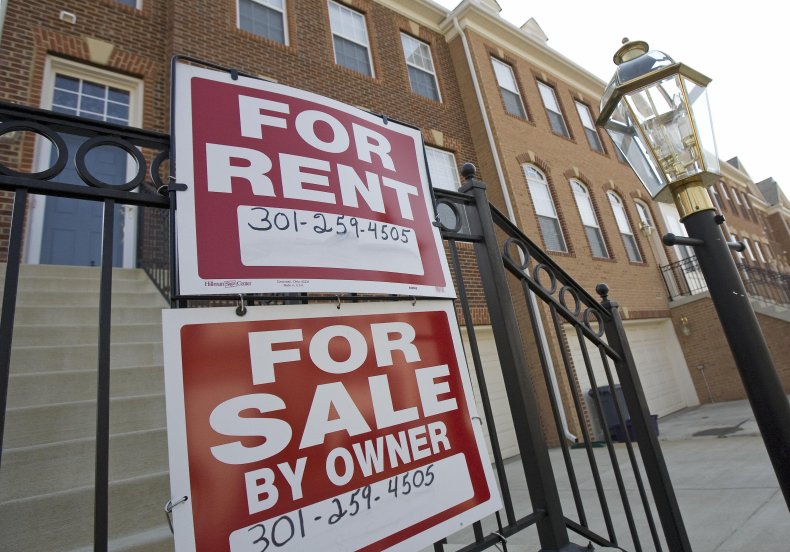 Red For Rent Sign