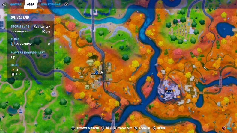 fortnite spire desafia localização tarana