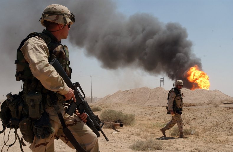 iraq, war, oil, wells, fire