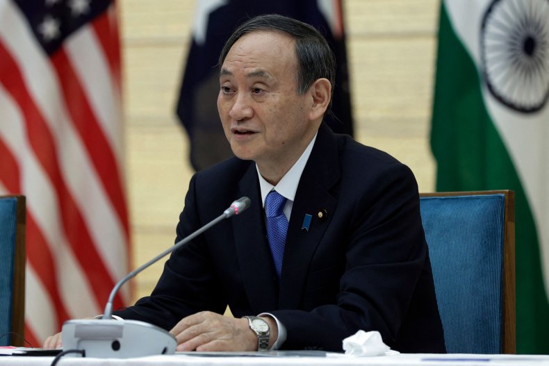 Le Premier ministre japonais assiste à une réunion virtuelle du quad